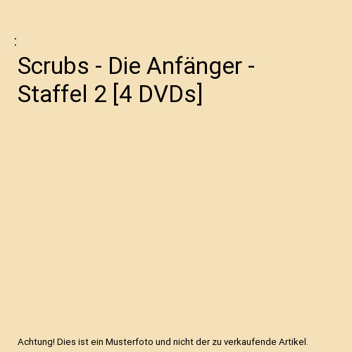 Scrubs die anfänger - scrubs,