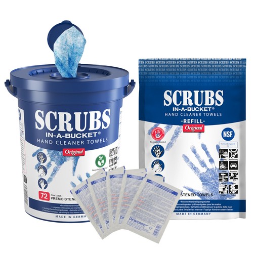 Set 72er scrubs bucket - in, a